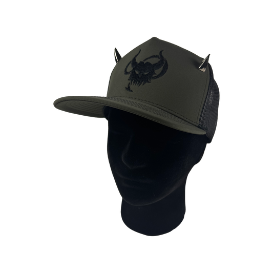 RS Cap Military Green w/ Metal Horns